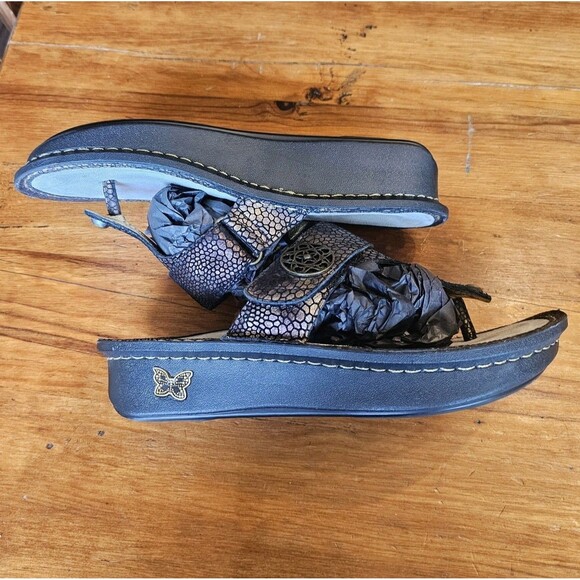 Alegria Carina Bronze Platform Thong Sandals Womens US 7.5/ EU 38 Summer - Picture 5 of 8